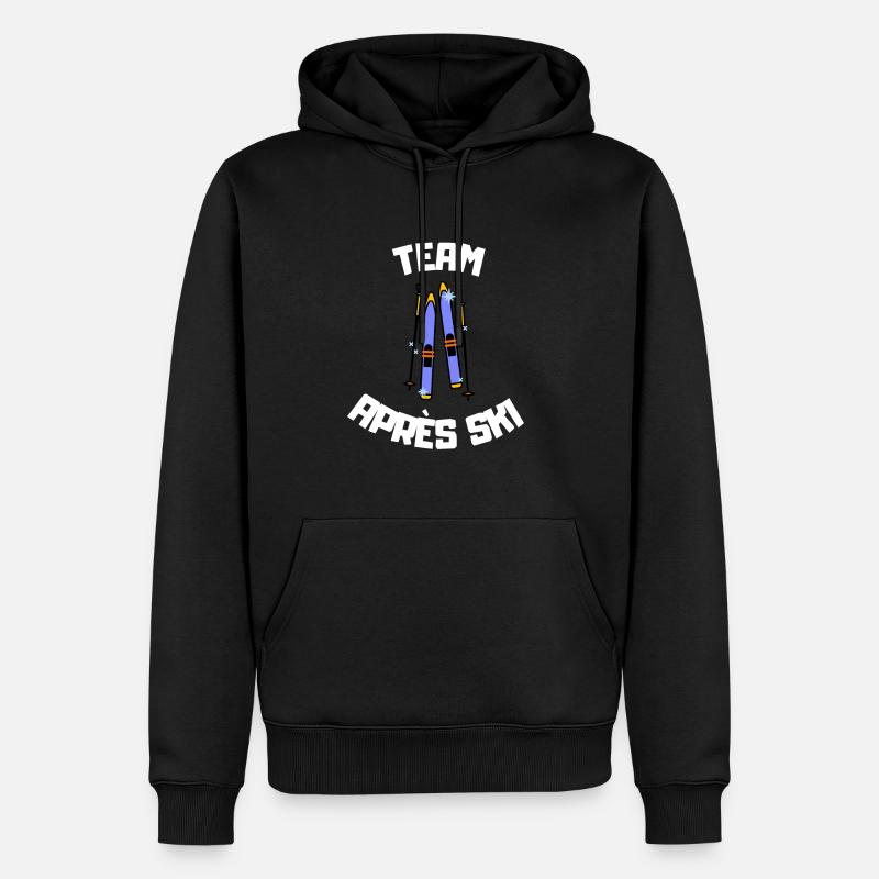 Équipe Apres Ski - Sweat à capuche Premium bio Homme - noir