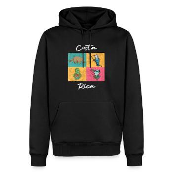 Costa Rica Vacation I Costa Rica Gift I Travel - Men’s Premium Organic Hoodie - black - Front - Nico (187cm)