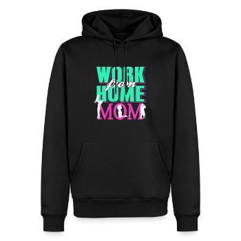 Retro Vintage Work From Home Mom Awesome - Männer Premium Bio Hoodie - Schwarz - Vorne - Nico (187cm)