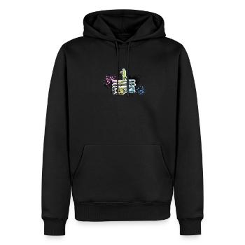 Awesome since 1972, SUP, Paddleboard, Graffiti, - Men’s Premium Organic Hoodie - black - Front - Nico (187cm)