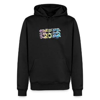 Awesome since 2022 Graffiti Motiv - Männer Premium Bio Hoodie - Schwarz - Vorne - Nico (187cm)
