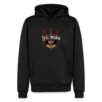 Geburtstag Legendär Seit 1983 Geschenk - Männer Premium Bio Hoodie - Schwarz - Vorne - Nico (187cm)