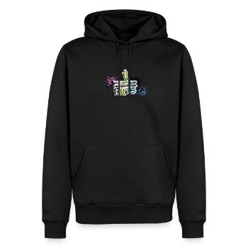 Awesome since 1975, SUP, Paddleboard, Graffiti, - Men’s Premium Organic Hoodie - black - Front - Nico (187cm)