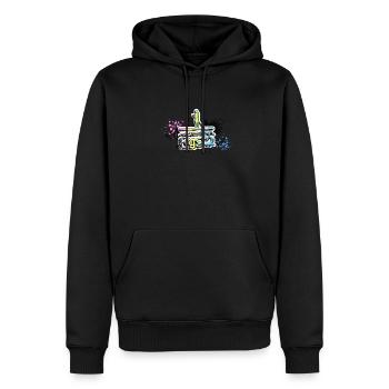 Awesome since 1982, SUP, Paddleboard, Graffiti, - Männer Premium Bio Hoodie - Schwarz - Vorne - Nico (187cm)