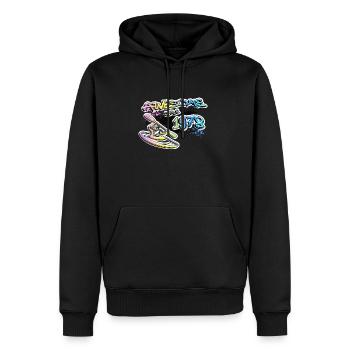 Génial depuis 1978. Kayakiste, kayakiste. Graffiti - Sweat à capuche Premium bio Homme - noir - Devant - Nico (187cm)