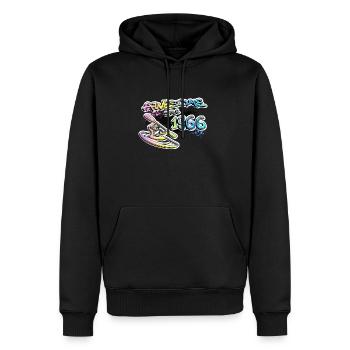 Awesome since 1966. Kayaker, kayaker. Graffiti - Men’s Premium Organic Hoodie - black - Front - Nico (187cm)