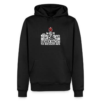 Scheidungsparty Scheidung Ex Frau Geschieden - Männer Premium Bio Hoodie - Schwarz - Vorne - Nico (187cm)