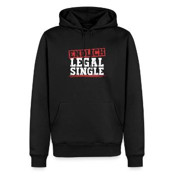 Endlich Legal Single - Scheidungsparty Scheidung - Männer Premium Bio Hoodie - Schwarz - Vorne - Nico (187cm)