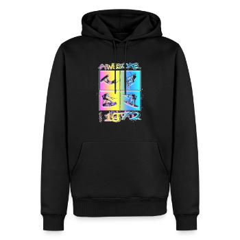 Awesome since 1972. Wakeboard Lifestyle - Männer Premium Bio Hoodie - Schwarz - Vorne - Nico (187cm)