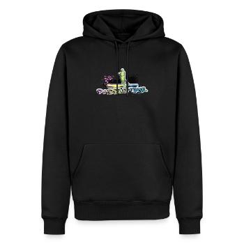 Paddle Time! Stand up paddle and paddleboard. - Men’s Premium Organic Hoodie - black - Front - Nico (187cm)