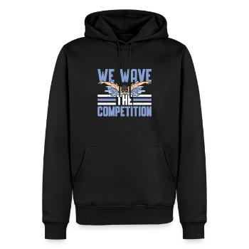 Nageurs Nageurs Nous Avons La Compétition - Sweat à capuche Premium bio Homme - noir - Devant - Nico (187cm)