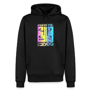 Génial depuis 2000. Wakeboard Lifestyle - Sweat à capuche Premium bio Homme - noir - Devant - Nico (187cm)