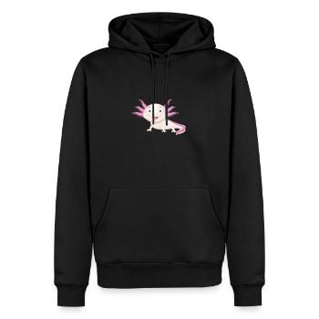 Niedlicher Axolotl - Nicht nur für Mexikaner Entzückend süß - Männer Premium Bio Hoodie - Schwarz - Vorne - Nico (187cm)