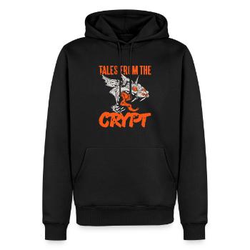 Tales From The Crypt Retro Vintage Halloween Demon - Männer Premium Bio Hoodie - Schwarz - Vorne - Nico (187cm)