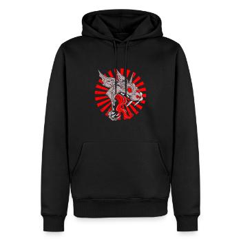 Awesome Retro Beast From The Crypt Halloween - Männer Premium Bio Hoodie - Schwarz - Vorne - Nico (187cm)