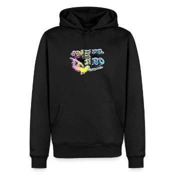 Génial depuis 1990. Style de vie de wakeboard - Sweat à capuche Premium bio Homme - noir - Devant - Nico (187cm)