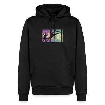 Ballet Danseuse Ballerine Ballet Mama - Sweat à capuche Premium bio Homme - noir - Devant - Nico (187cm)