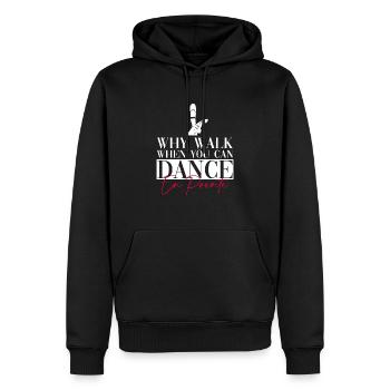 Ballet Danseuse Ballerine Danse Ballet drôle - Sweat à capuche Premium bio Homme - noir - Devant - Nico (187cm)