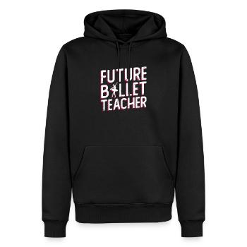 Futur professeur de ballet Ballet Ballet danseur - Sweat à capuche Premium bio Homme - noir - Devant - Nico (187cm)