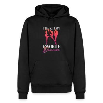 Ich unterrichte meine Lieblingstänzer - Ballett - Männer Premium Bio Hoodie - Schwarz - Vorne - Nico (187cm)