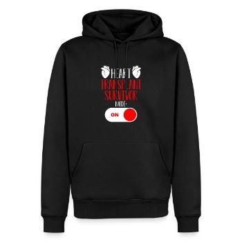 Open-heart surgery - Men’s Premium Organic Hoodie - black - Front - Nico (187cm)