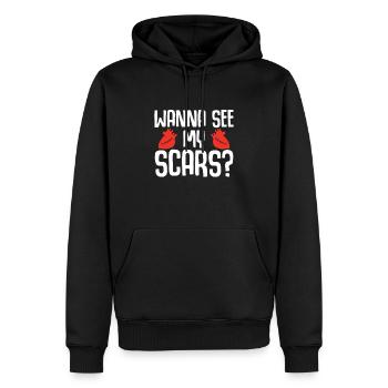 Open-heart surgery - Men’s Premium Organic Hoodie - black - Front - Nico (187cm)