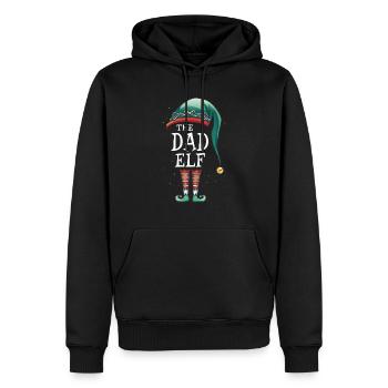 The Dad Elf Matching Group christmas - Men’s Premium Organic Hoodie - black - Front - Nico (187cm)