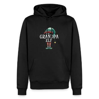 The Grandpa Elf Matching Group christmas - Men’s Premium Organic Hoodie - black - Front - Nico (187cm)
