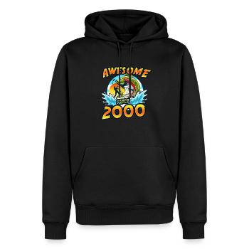 Awesome since 2000. Angel, Angler Geburtstag - Männer Premium Bio Hoodie - Schwarz - Vorne - Nico (187cm)