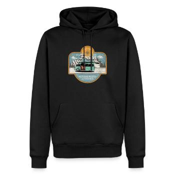 Camping Im Freien Ist Das Bessere Altersheim - Männer Premium Bio Hoodie - Schwarz - Vorne - Nico (187cm)