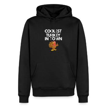 Coolste Türkei in der Stadt Herbst Thanksgiving Funny - Männer Premium Bio Hoodie - Schwarz - Vorne - Nico (187cm)
