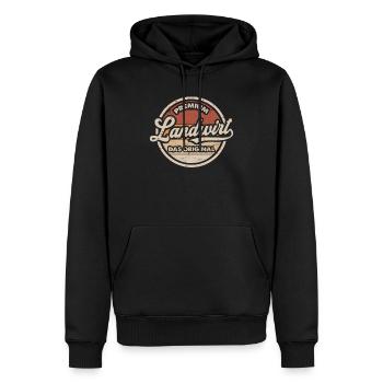 Landwirt Original Bauernhof Lustiges Bauer - Männer Premium Bio Hoodie - Schwarz - Vorne - Nico (187cm)