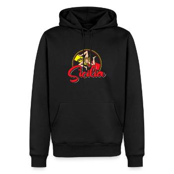 Sizilien flagge Sizilien Palermo Italien - Männer Premium Bio Hoodie - Schwarz - Vorne - Nico (187cm)