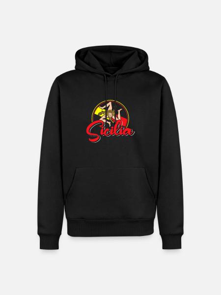 Sizilien flagge Sizilien Palermo Italien - Männer Premium Bio Hoodie - Schwarz