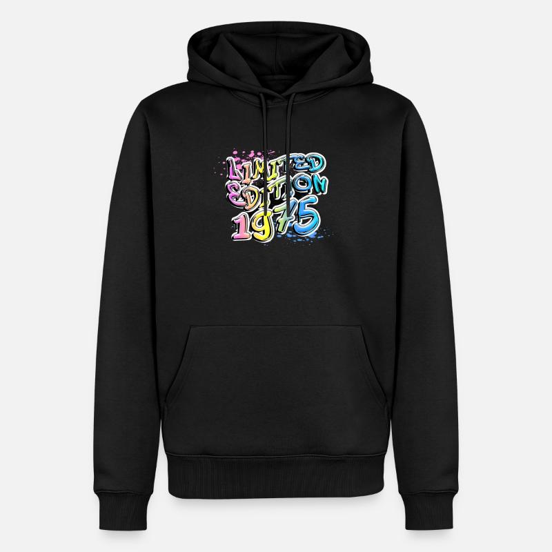 Édition limitée 1975 Graffiti - Sweat à capuche Premium bio Homme - noir