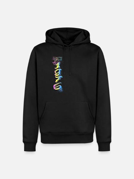 Édition limitée 1976 Graffiti - Sweat à capuche Premium bio Homme - noir