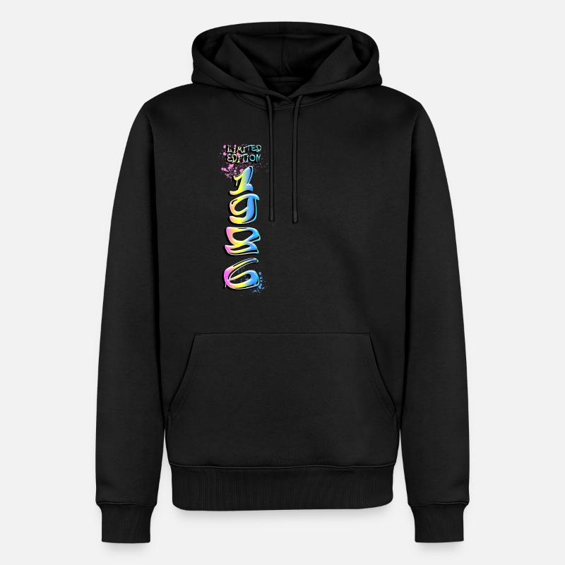 Édition limitée 1986 Graffiti - Sweat à capuche Premium bio Homme - noir