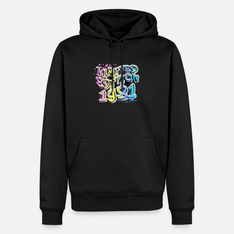 Édition limitée 1981 Graffiti - Sweat à capuche Premium bio Homme - noir