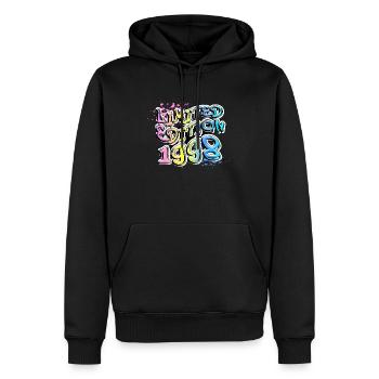 Edition Limitée 1998 Graffiti - Sweat à capuche Premium bio Homme - noir - Devant - Nico (187cm)