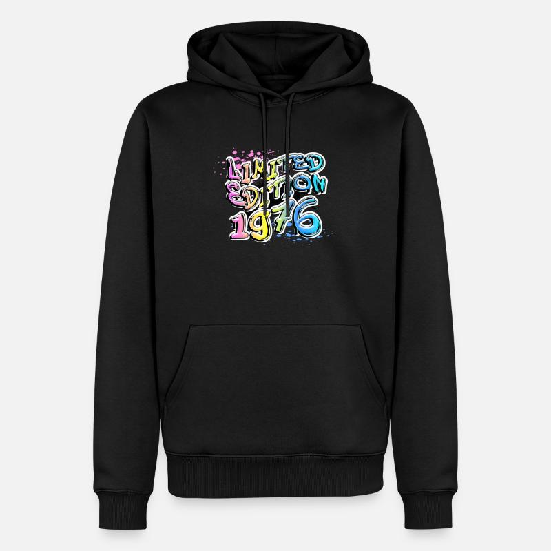 Édition limitée 1976 Graffiti - Sweat à capuche Premium bio Homme - noir