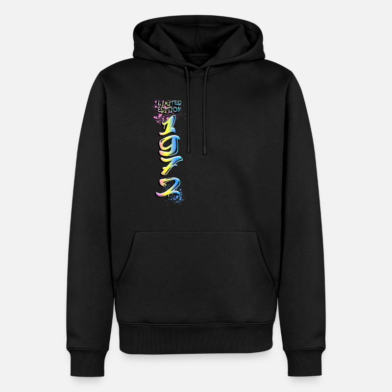 Édition limitée 1972 Graffiti - Sweat à capuche Premium bio Homme - noir