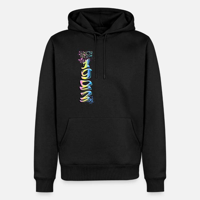 Édition limitée 1983 Graffiti - Sweat à capuche Premium bio Homme - noir