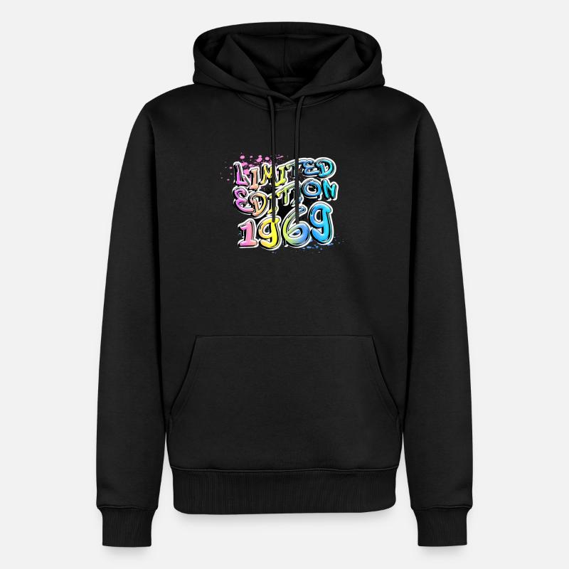 Édition limitée 1969 Graffiti - Sweat à capuche Premium bio Homme - noir