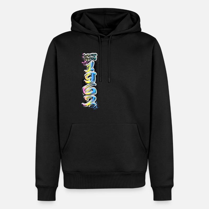 Édition limitée 1962 Graffiti - Sweat à capuche Premium bio Homme - noir