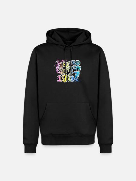 Édition limitée 1967 Graffiti - Sweat à capuche Premium bio Homme - noir