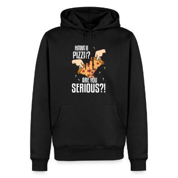 Hawaii Pizza Are You Serious Pizza Making - Männer Premium Bio Hoodie - Schwarz - Vorne - Nico (187cm)