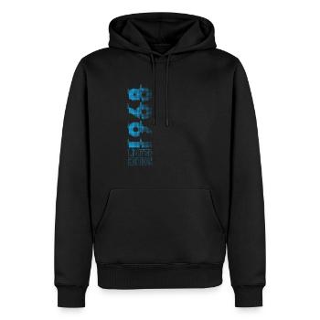 Édition limitée 1968 Graffiti - Sweat à capuche Premium bio Homme - noir - Devant - Nico (187cm)