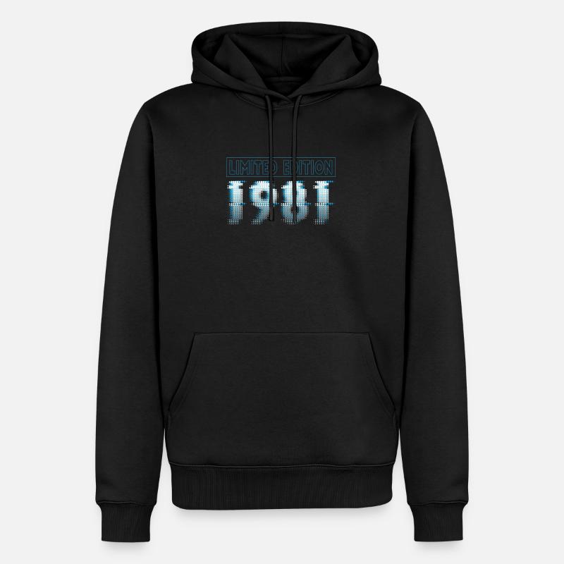 Limited Edition 1981 Graffiti - Männer Premium Bio Hoodie - Schwarz