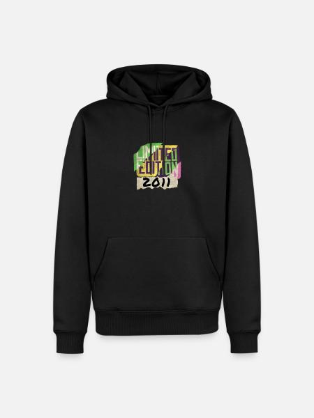 Limited Edition 2011 Graffiti - Männer Premium Bio Hoodie - Schwarz