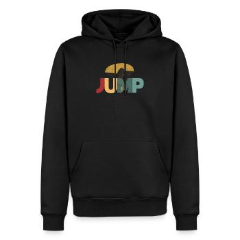 Jump Skydiving Love Base Jumping Fall - Sweat à capuche Premium bio Homme - noir - Devant - Nico (187cm)